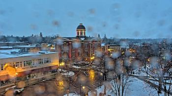 Weather camera view of City of Woodstock.