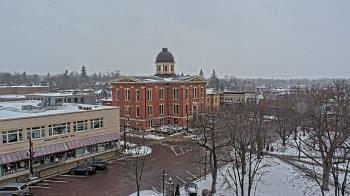 Weather camera view of City of Woodstock.