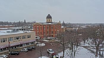 Weather camera view of City of Woodstock.