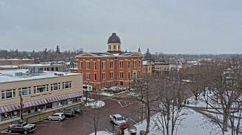 Weather camera view of City of Woodstock.