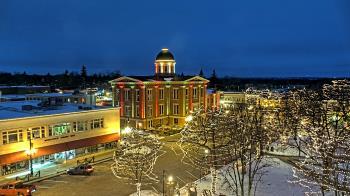 Weather camera view of City of Woodstock.