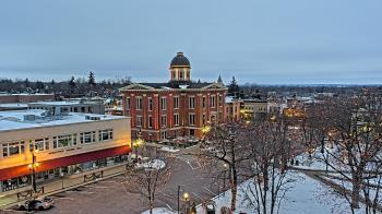 Weather camera view of City of Woodstock.