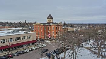Weather camera view of City of Woodstock.