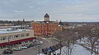 Weather camera view of City of Woodstock.