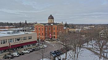 Weather camera view of City of Woodstock.