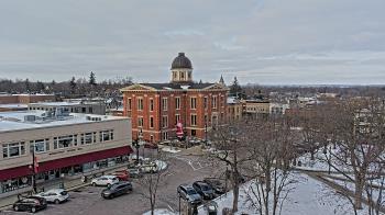 Weather camera view of City of Woodstock.