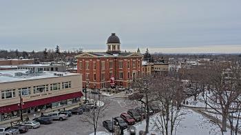 Weather camera view of City of Woodstock.