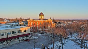 Weather camera view of City of Woodstock.