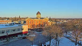 Weather camera view of City of Woodstock.