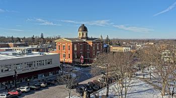 Weather camera view of City of Woodstock.