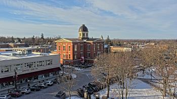 Weather camera view of City of Woodstock.