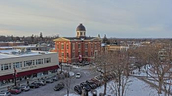 Weather camera view of City of Woodstock.