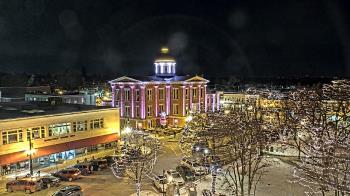 Weather camera view of City of Woodstock.