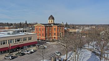 Weather camera view of City of Woodstock.