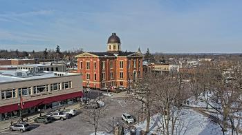 Weather camera view of City of Woodstock.