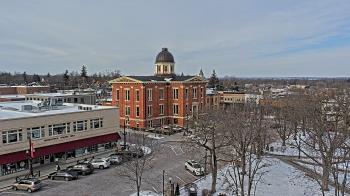 Weather camera view of City of Woodstock.