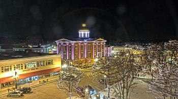 Weather camera view of City of Woodstock.