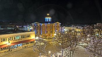 Weather camera view of City of Woodstock.