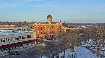 Weather camera view of City of Woodstock.
