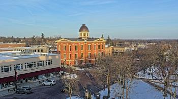 Weather camera view of City of Woodstock.