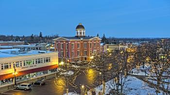 Weather camera view of City of Woodstock.