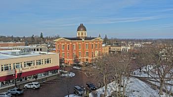 Weather camera view of City of Woodstock.