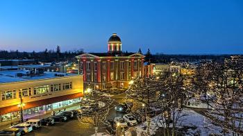 Weather camera view of City of Woodstock.