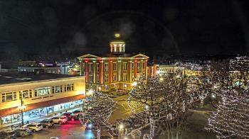 Weather camera view of City of Woodstock.