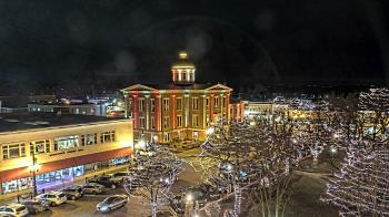 Weather camera view of City of Woodstock.