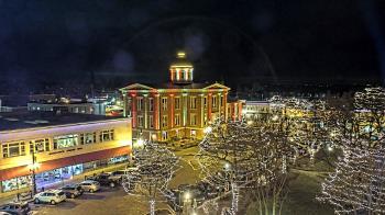 Weather camera view of City of Woodstock.