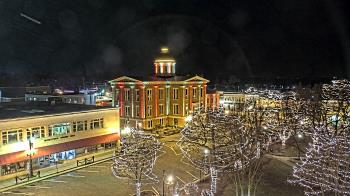 Weather camera view of City of Woodstock.