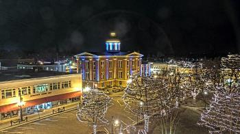 Weather camera view of City of Woodstock.