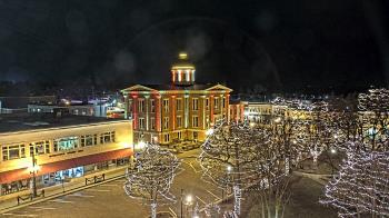 Weather camera view of City of Woodstock.