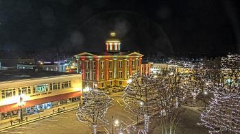 Weather camera view of City of Woodstock.