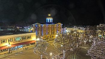 Weather camera view of City of Woodstock.