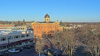 Weather camera view of City of Woodstock.