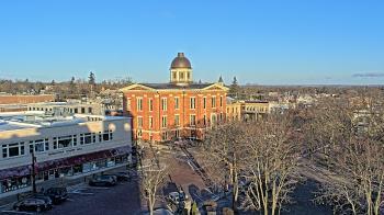 Weather camera view of City of Woodstock.