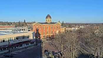 Weather camera view of City of Woodstock.