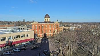 Weather camera view of City of Woodstock.