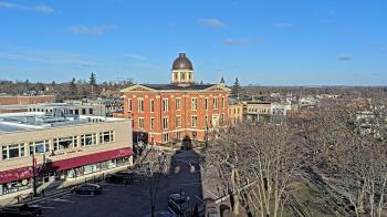Weather camera view of City of Woodstock.