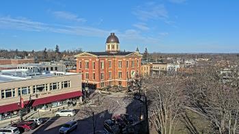 Weather camera view of City of Woodstock.
