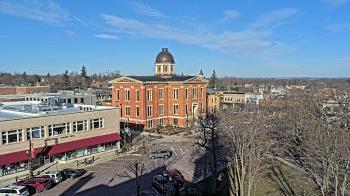 Weather camera view of City of Woodstock.