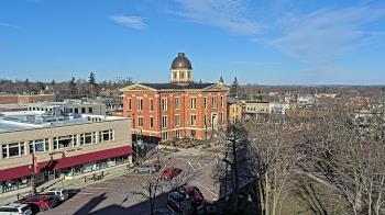 Weather camera view of City of Woodstock.