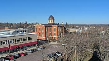 Weather camera view of City of Woodstock.