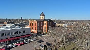 Weather camera view of City of Woodstock.