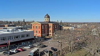 Weather camera view of City of Woodstock.