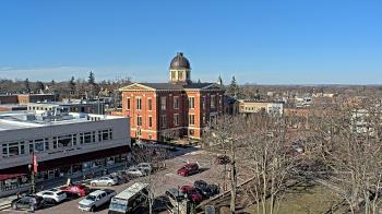 Weather camera view of City of Woodstock.