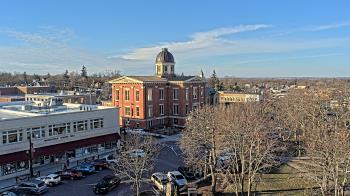 Weather camera view of City of Woodstock.
