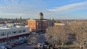 Weather camera view of City of Woodstock.