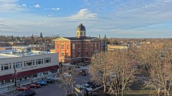 Weather camera view of City of Woodstock.